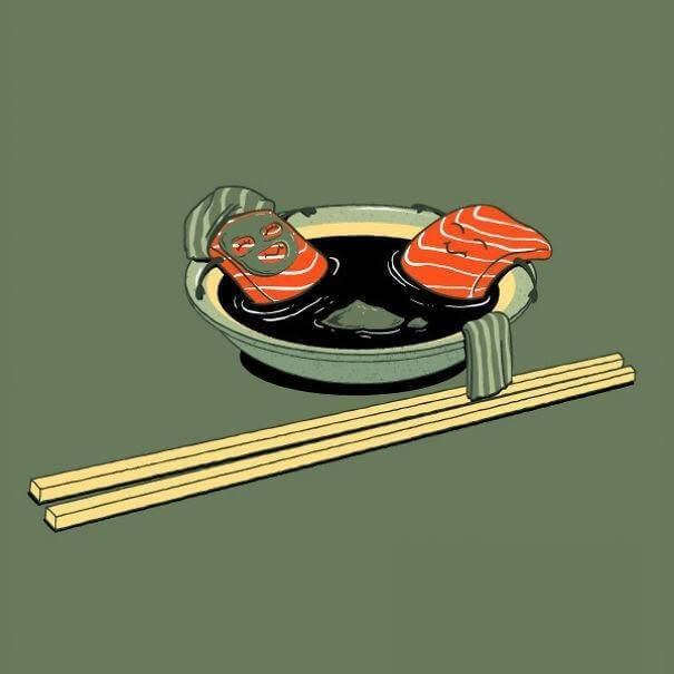 food and drink life illustration oldskull 11