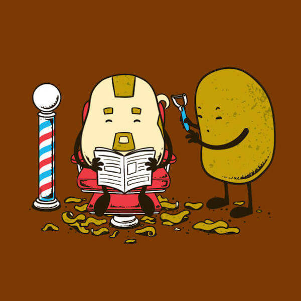 food and drink life illustration oldskull 5