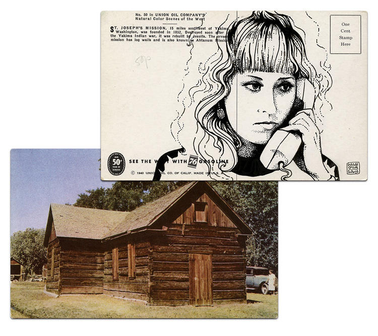 twin peaks post cards oldskull 5