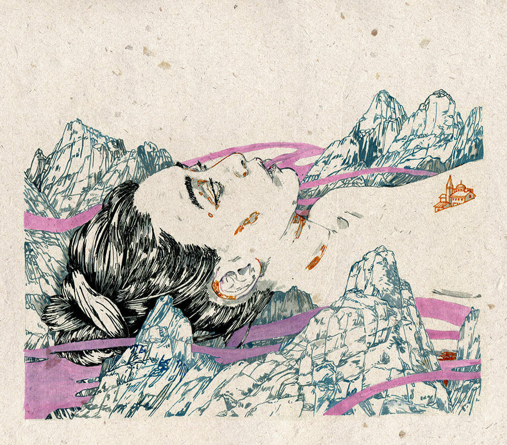Michael Howard illustration oldskull 5