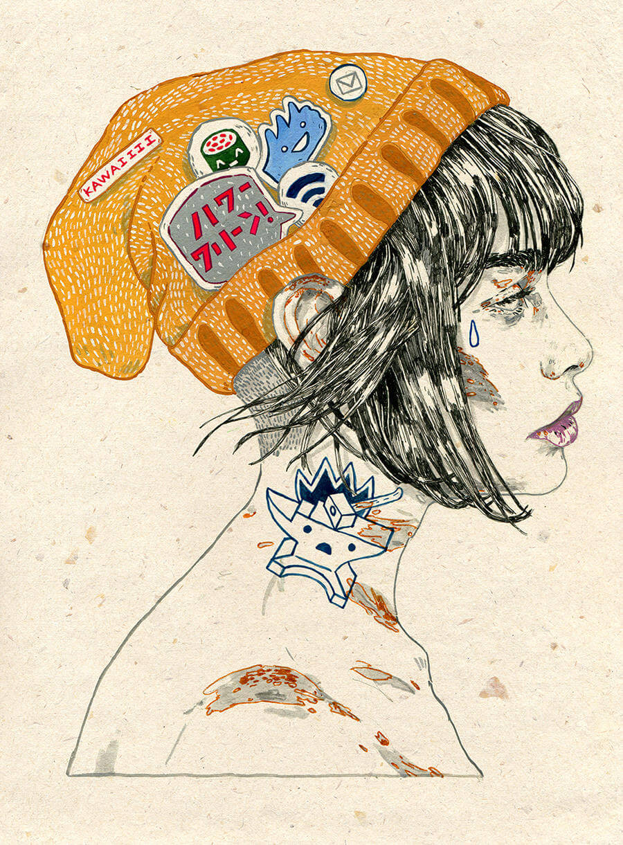 Michael Howard illustration oldskull 7