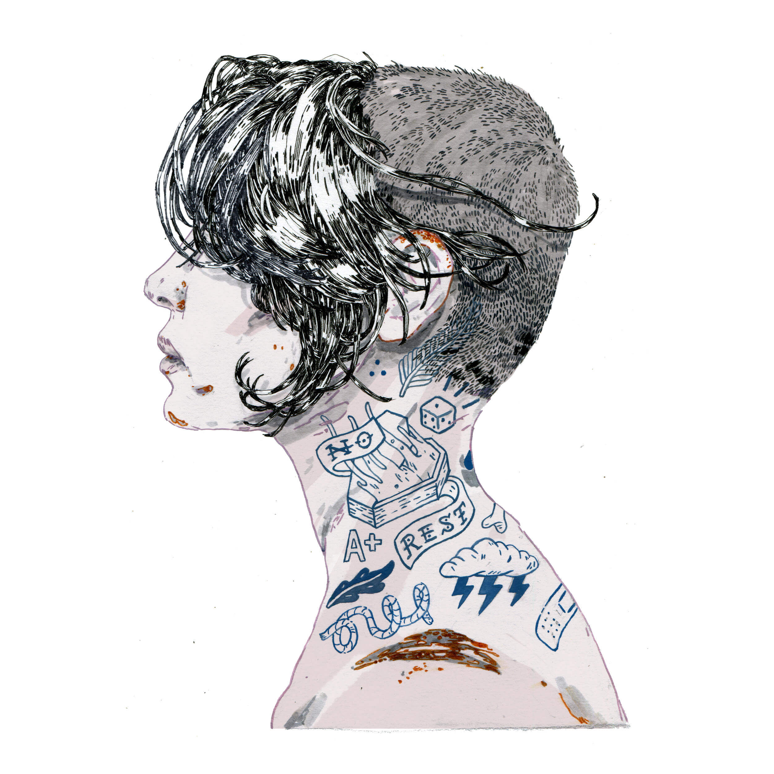 Michael Howard illustration oldskull 9-2