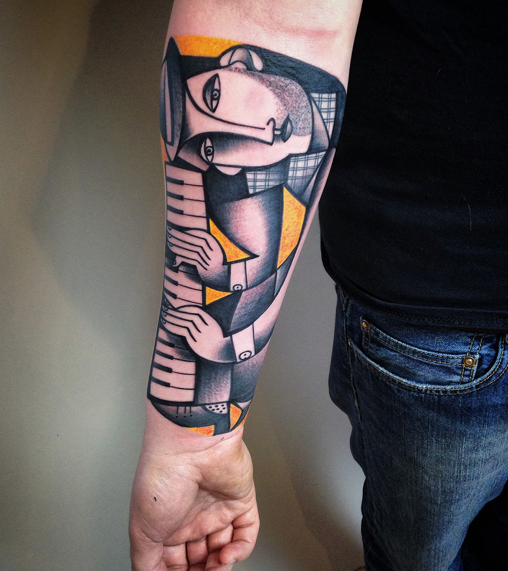 New Cubist Tattoos by Peter Aurisch(1)