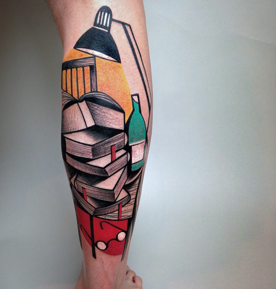 New Cubist Tattoos by Peter Aurisch(3)