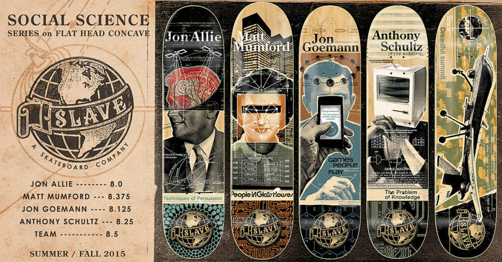 skate decks anti social slave oldskull 1-1