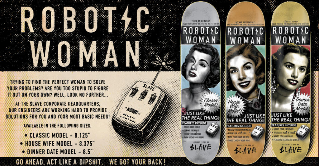 skate decks anti social slave oldskull 1-3