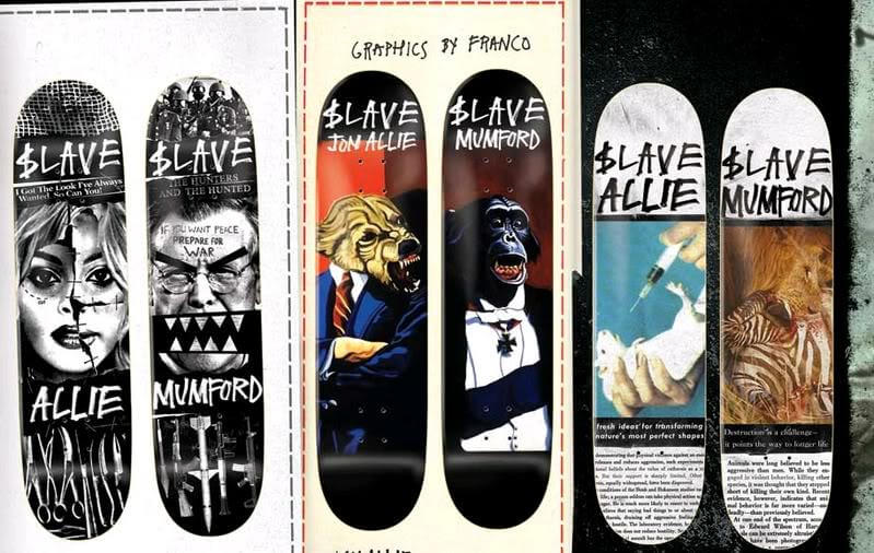 skate decks anti social slave oldskull 9