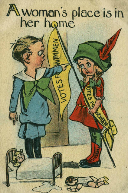 Propaganda Postcards Warn Men about the Dangers of Women’s Rights from the Early 20th Century