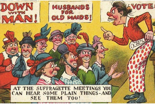 Propaganda Postcards Warn Men about the Dangers of Women’s Rights from the Early 20th Century (9)