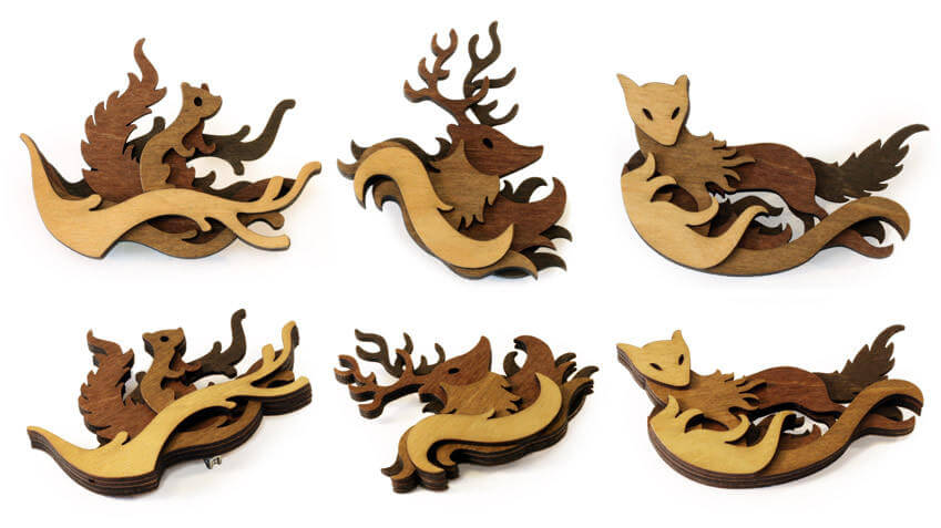 Splendid Wood Cutout Sculptures by Martin Tomsky (4)