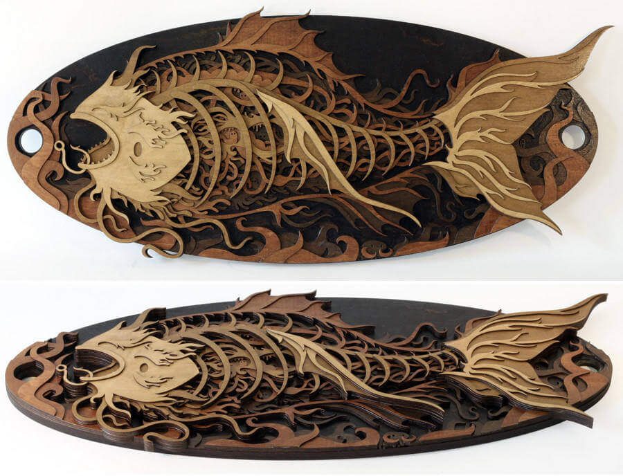 Splendid Wood Cutout Sculptures by Martin Tomsky (9)