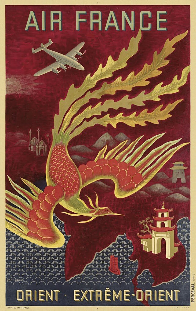 The Golden Age of Air Travel Beautiful Vintage Airline Posters - 01