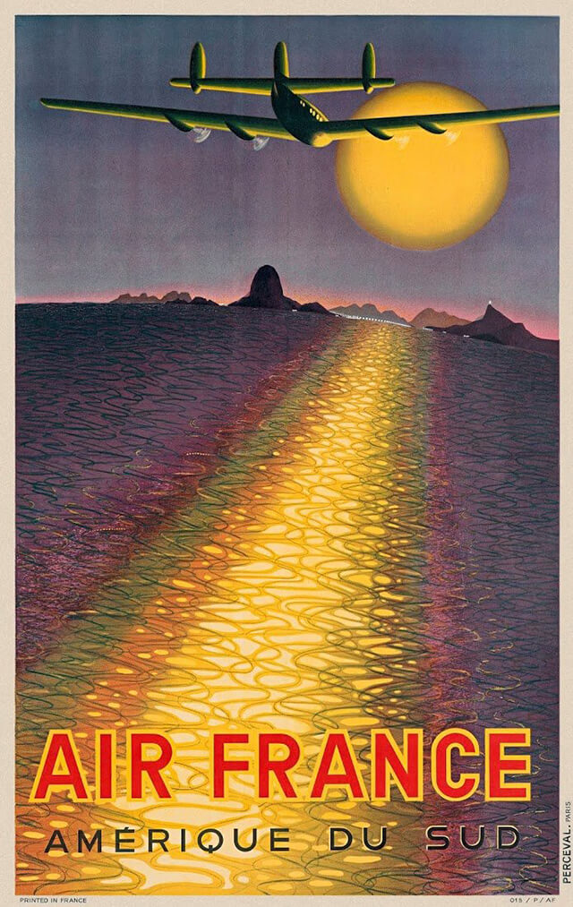 The Golden Age of Air Travel Beautiful Vintage Airline Posters - 02