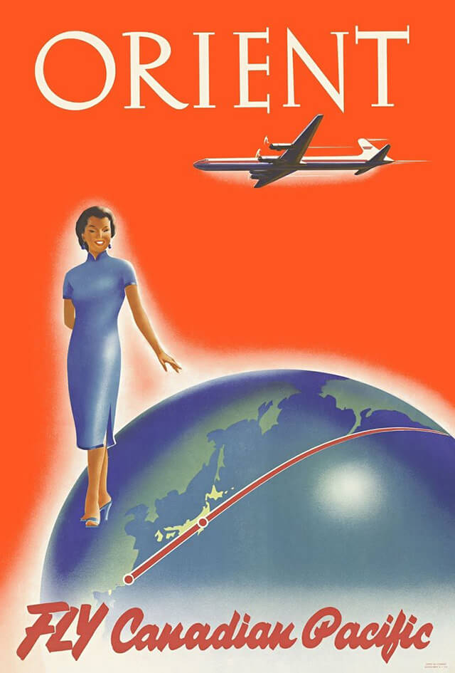 The Golden Age of Air Travel Beautiful Vintage Airline Posters - 07