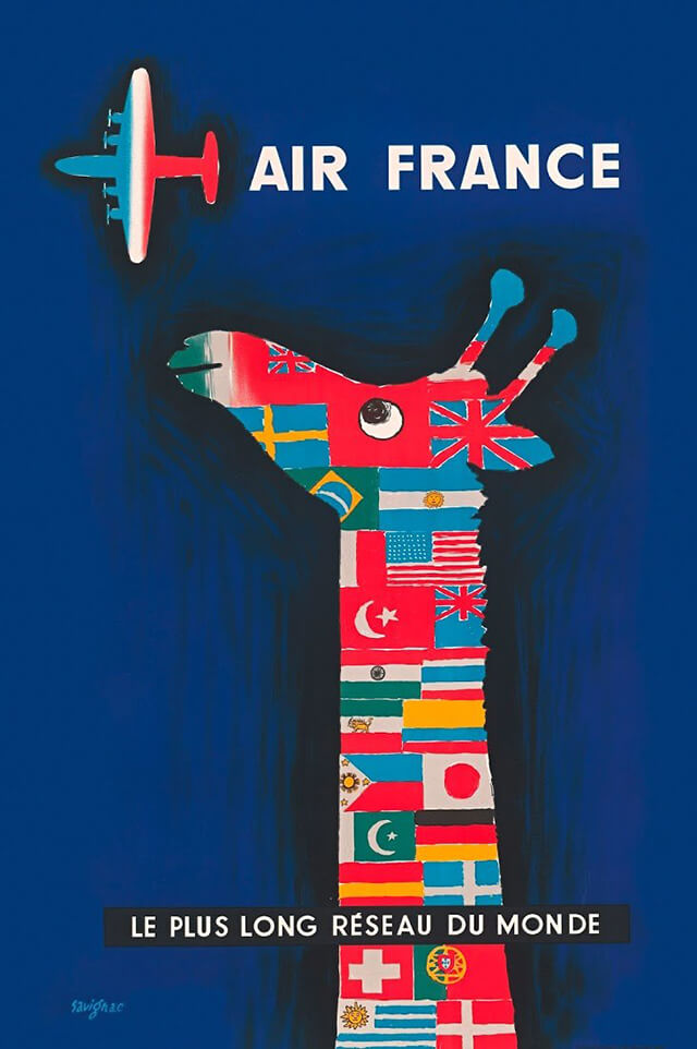 The Golden Age of Air Travel Beautiful Vintage Airline Posters - 10