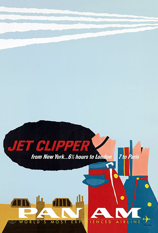 The Golden Age of Air Travel Beautiful Vintage Airline Posters - 12