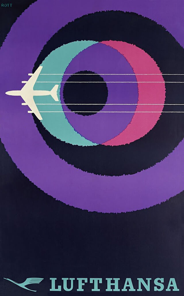 The Golden Age of Air Travel Beautiful Vintage Airline Posters - 15