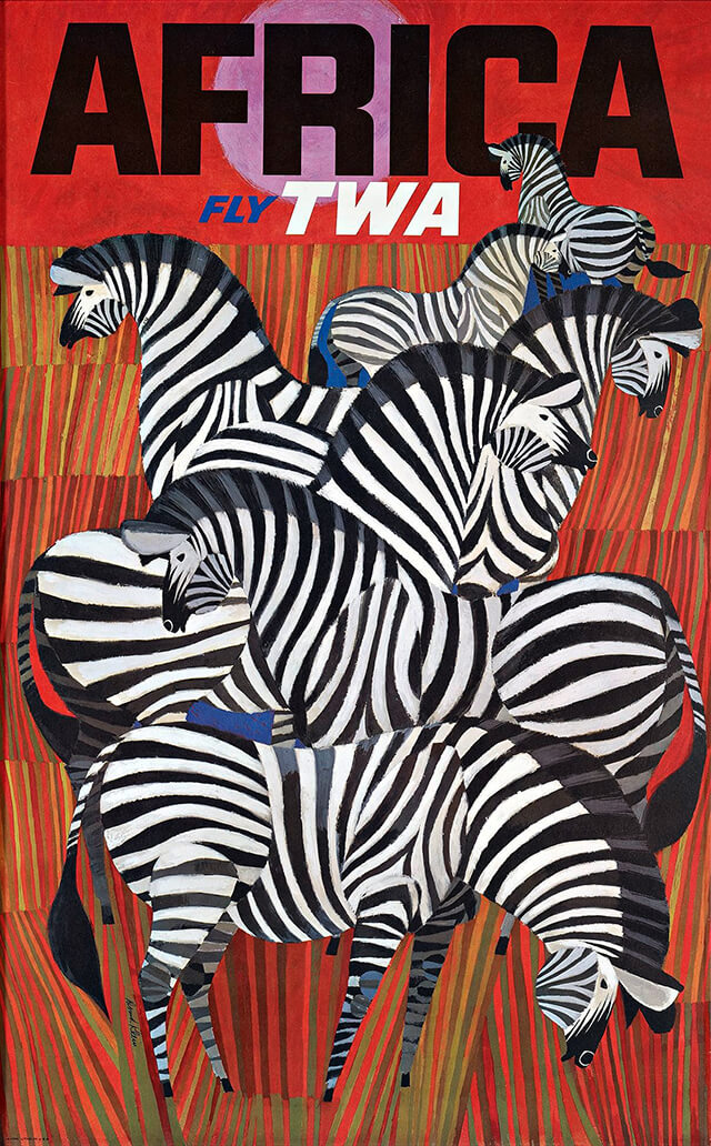 The Golden Age of Air Travel Beautiful Vintage Airline Posters - 24