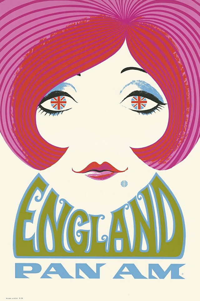 The Golden Age of Air Travel Beautiful Vintage Airline Posters - 26