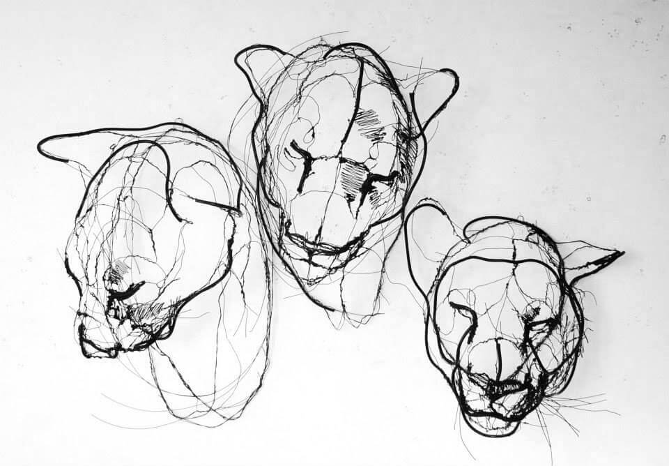 david oliveira sculpture wire oldskull 8