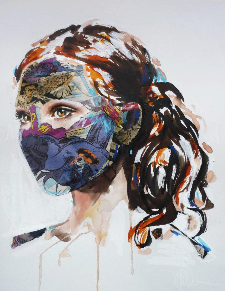 sandra chevrier comic painting oldskull 11