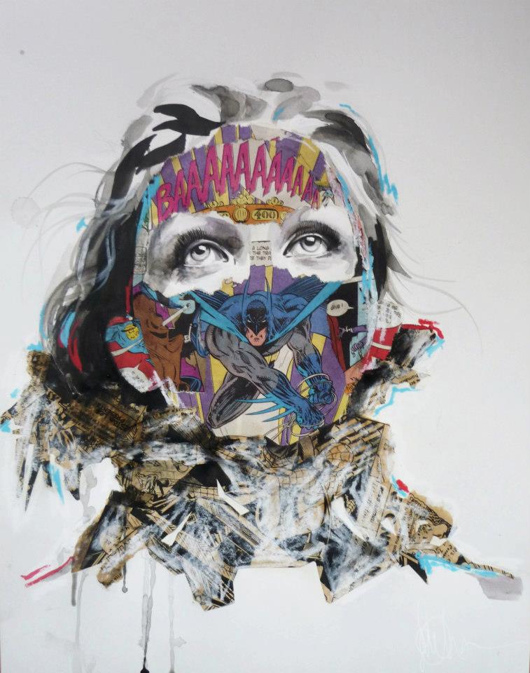 sandra chevrier comic painting oldskull 12