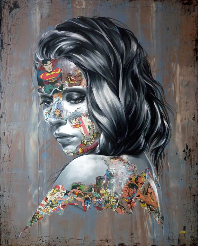 sandra chevrier comic painting oldskull 5