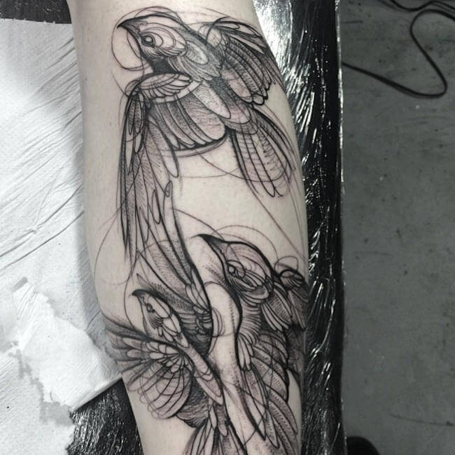 Adorable Sketchbook-Style Tattoos by Canadian Artist Naomi Chi (4)
