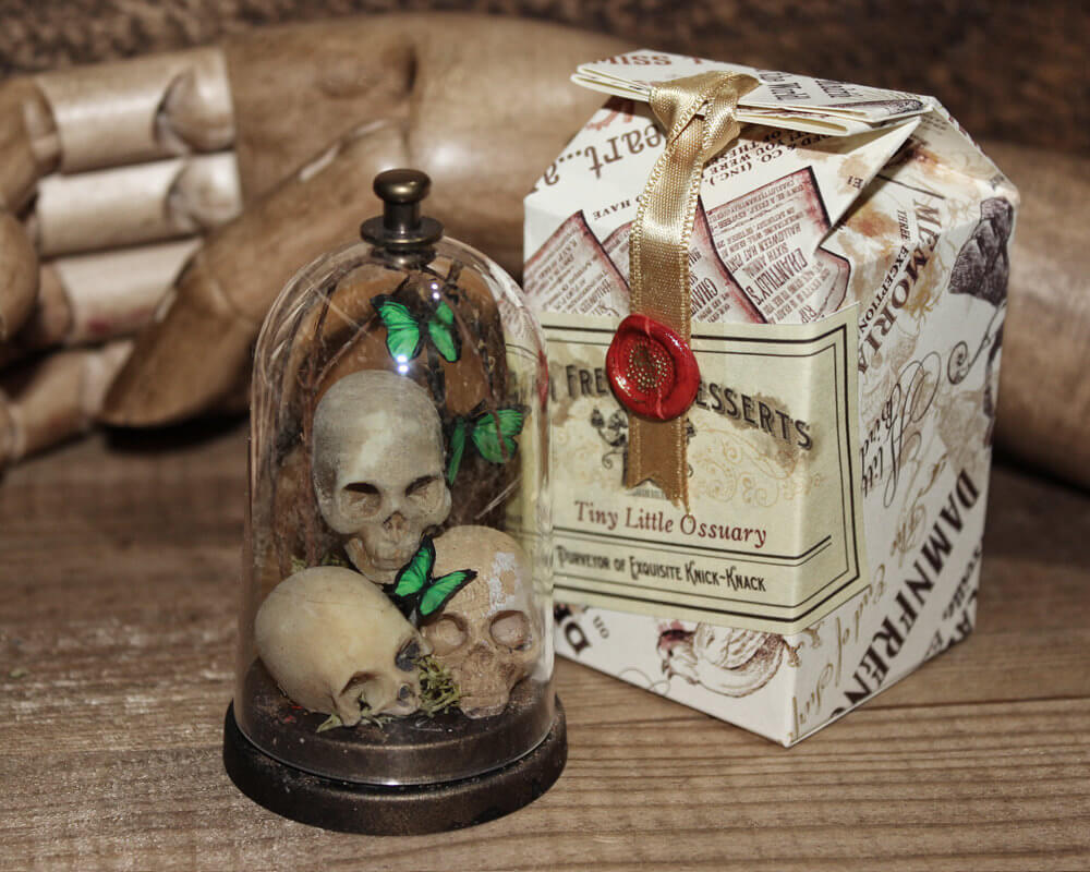 esculturas en miniatura grotescas oldskull 1
