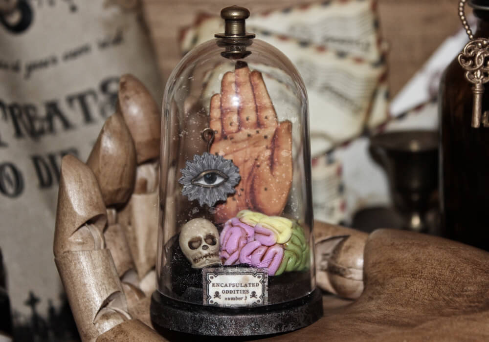 esculturas en miniatura grotescas oldskull 3