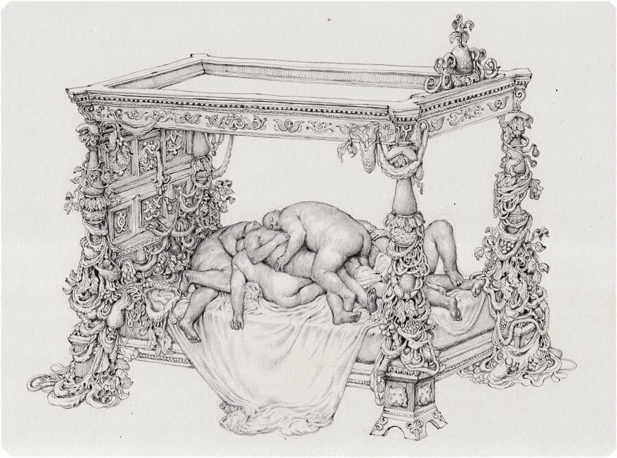 Detailed Drawings with Strange Characters by Anton Vill (8)