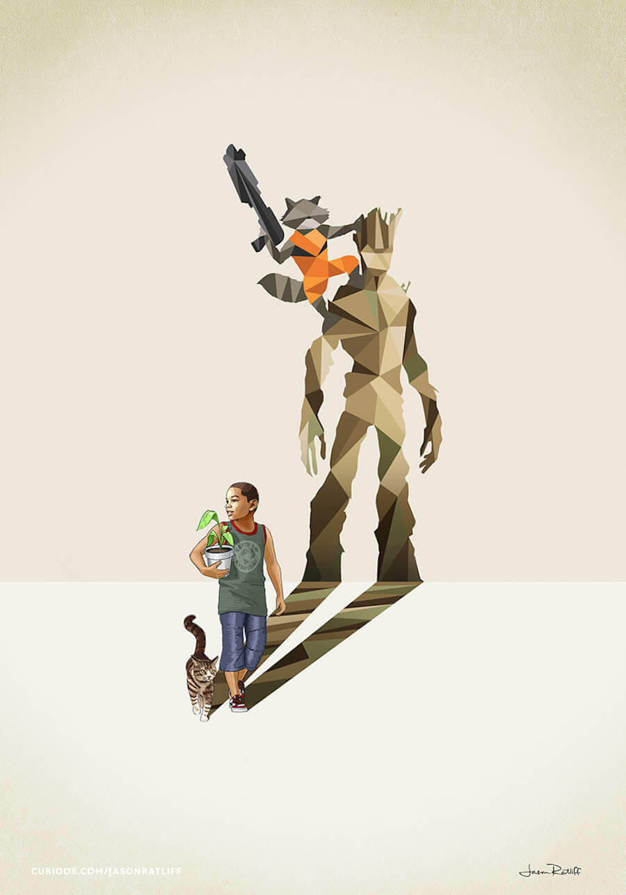 New Children’s Superheroes Shadows Posters (2)