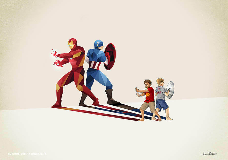 New Children’s Superheroes Shadows Posters (5)
