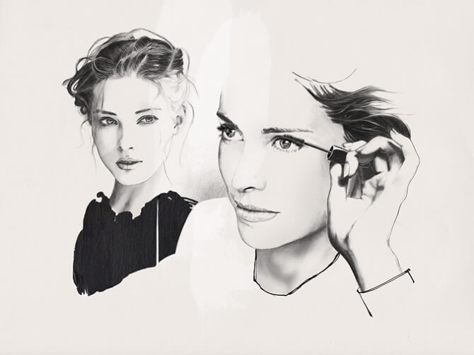lucie biriant fashion illustraion oldskull 6