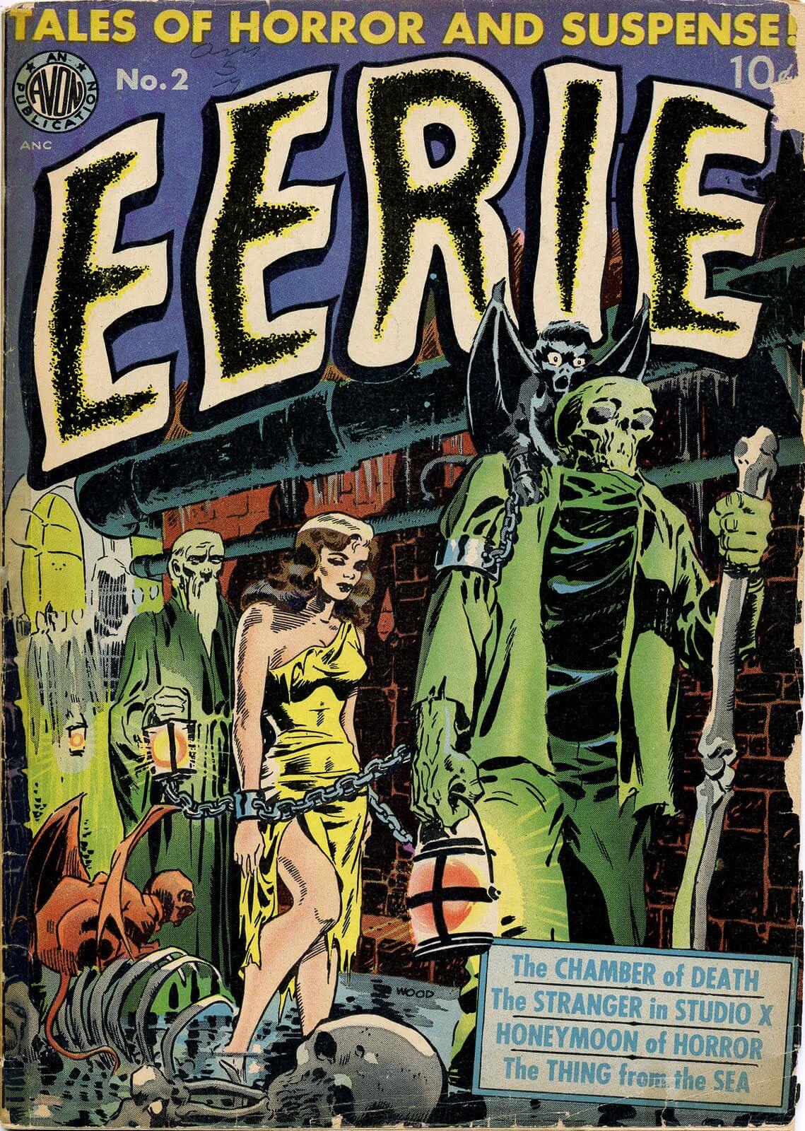 Comic cover eerie de wally wood pulp