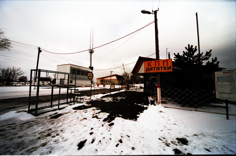 fotografia de chernobil, calles desoladas