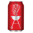 Latas de verano en coca-cola
