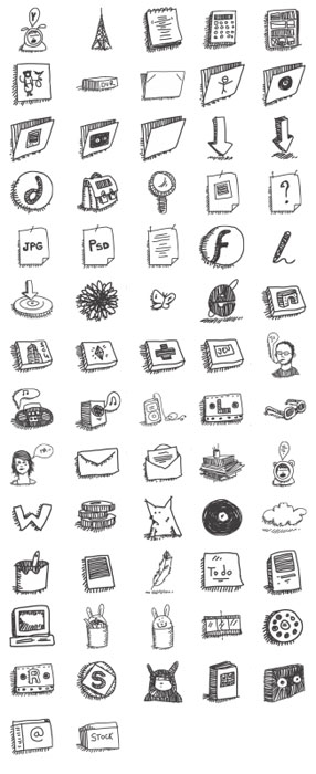 sketchy_icons_by_mathilde