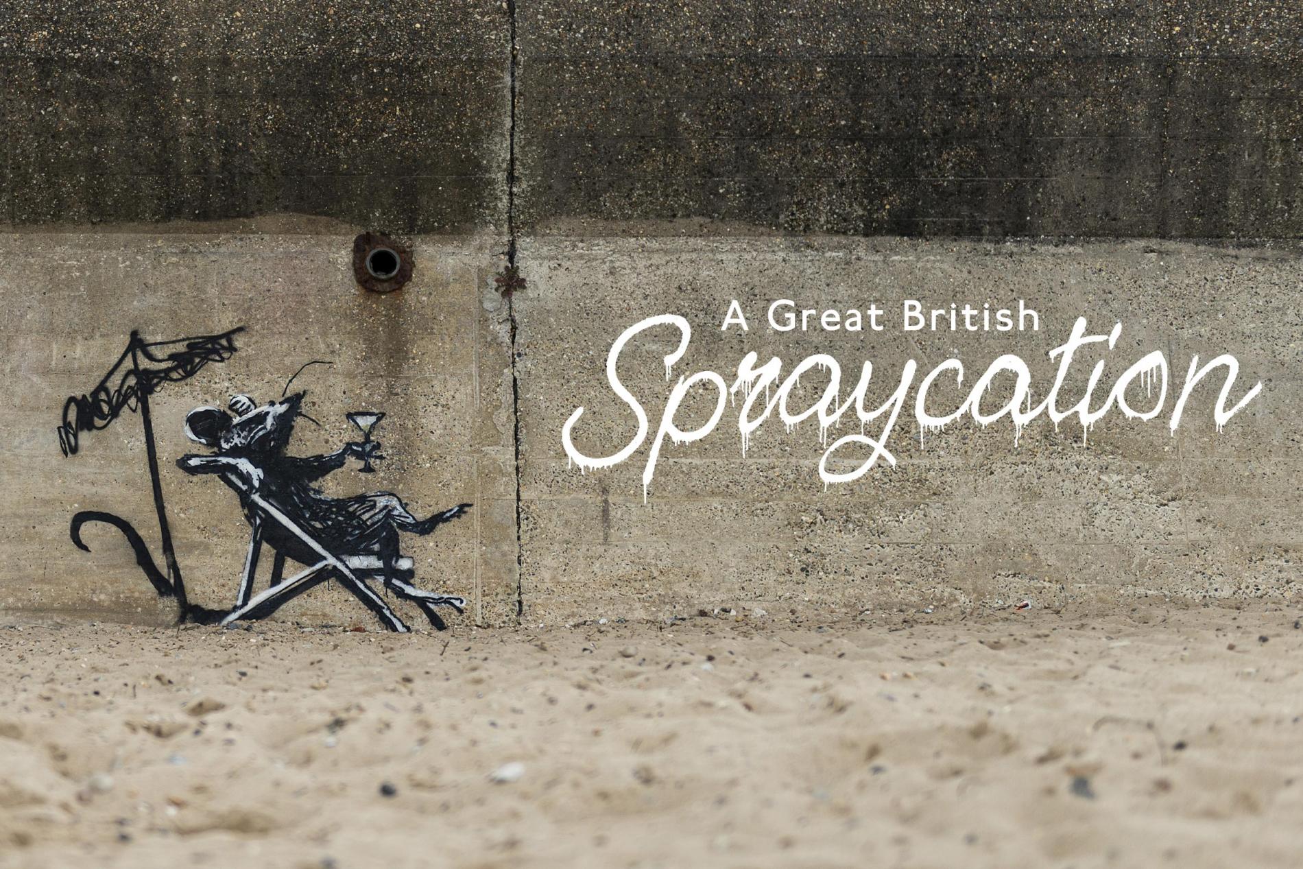Graffitti spraycation rat de banksy