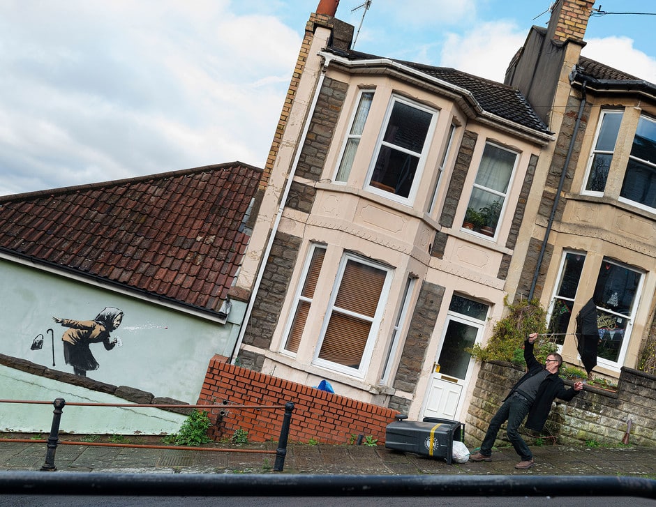 Estornudo Aachoo de Banksy en Bristol