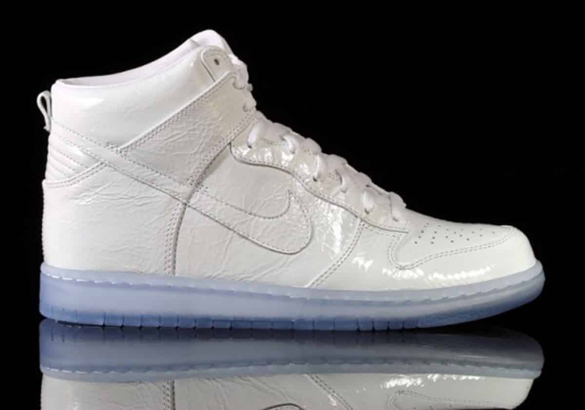 nike dunk premium high blanca