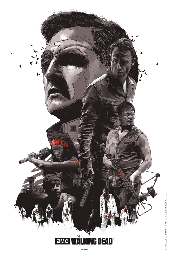 Poster de la serie de zombies walking dead