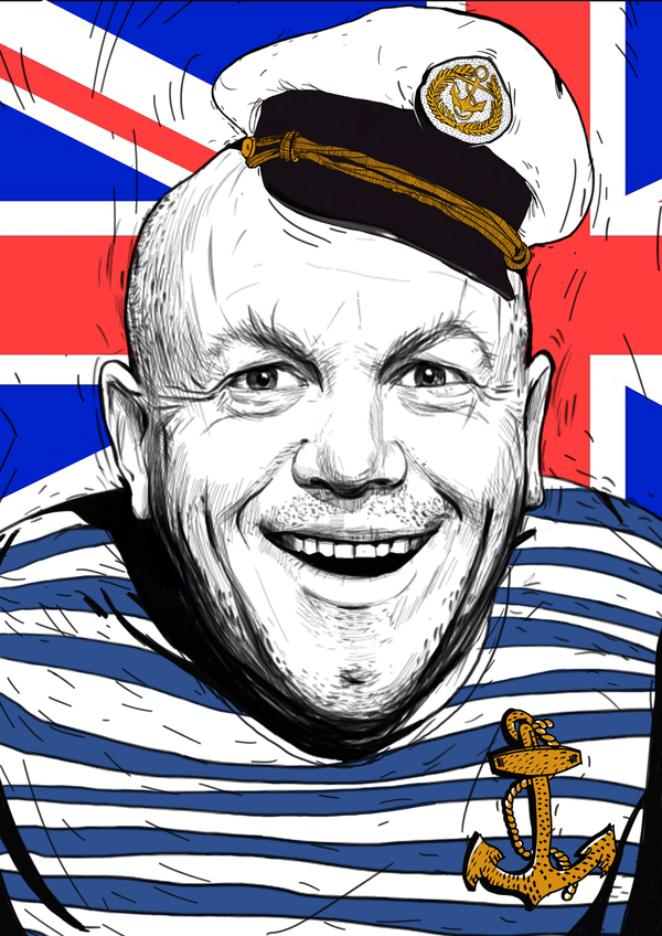 Ilustración de marinero