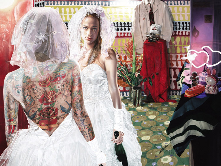 ILUSTRACION DE UNA BODA