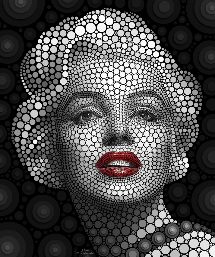 Ilustración de marilyn monroe