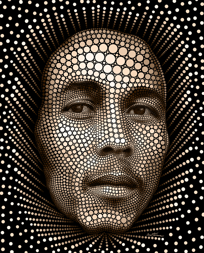 Ilustración de bob marley