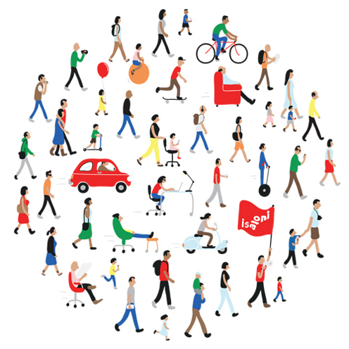 ilustracion sobre movilidad