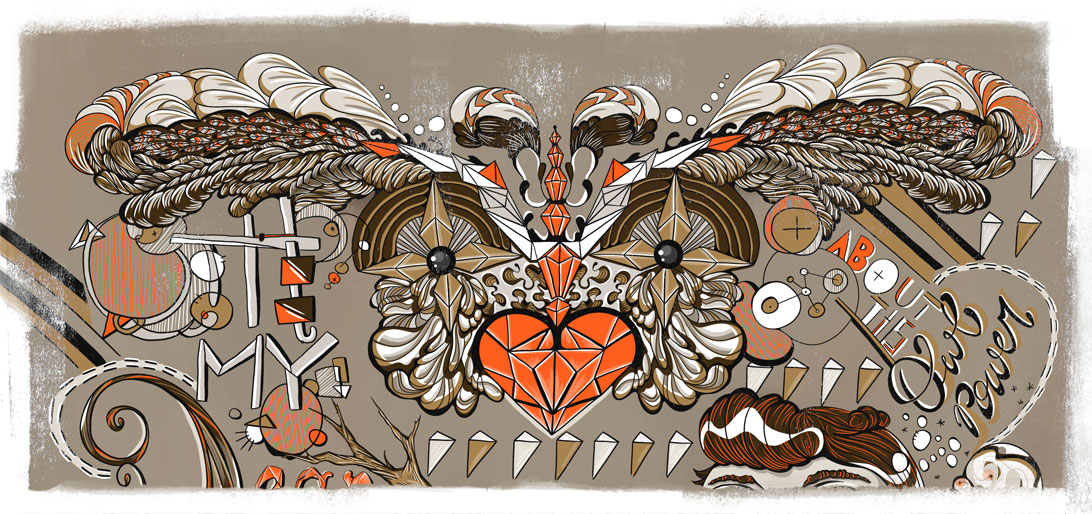 DIBUJO CON CORAZONES