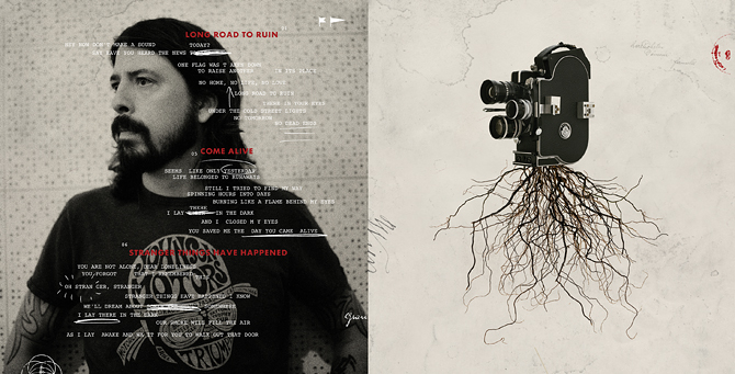 Parte trasera de disco de foo fighters echoes, silence, patience & grace