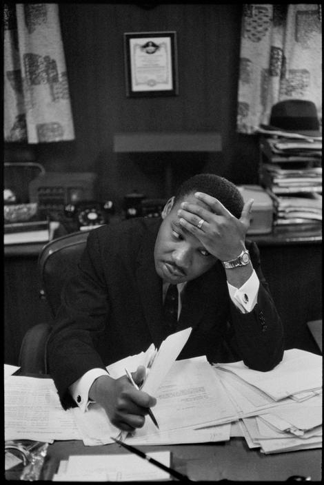 Martin Luther King fotografiado por HENRI CARTIER-BRESSON en 1961